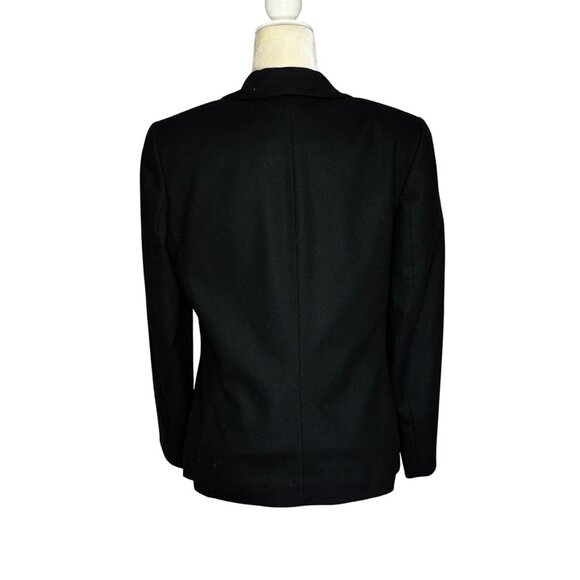Pendleton 100% Wool Blazer Black Tailored Classic Workwear Jacket Sz 6 - Picture 3 of 9